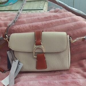 DOUNEY AND BOURKE Cream and Brown Crossbody Bag